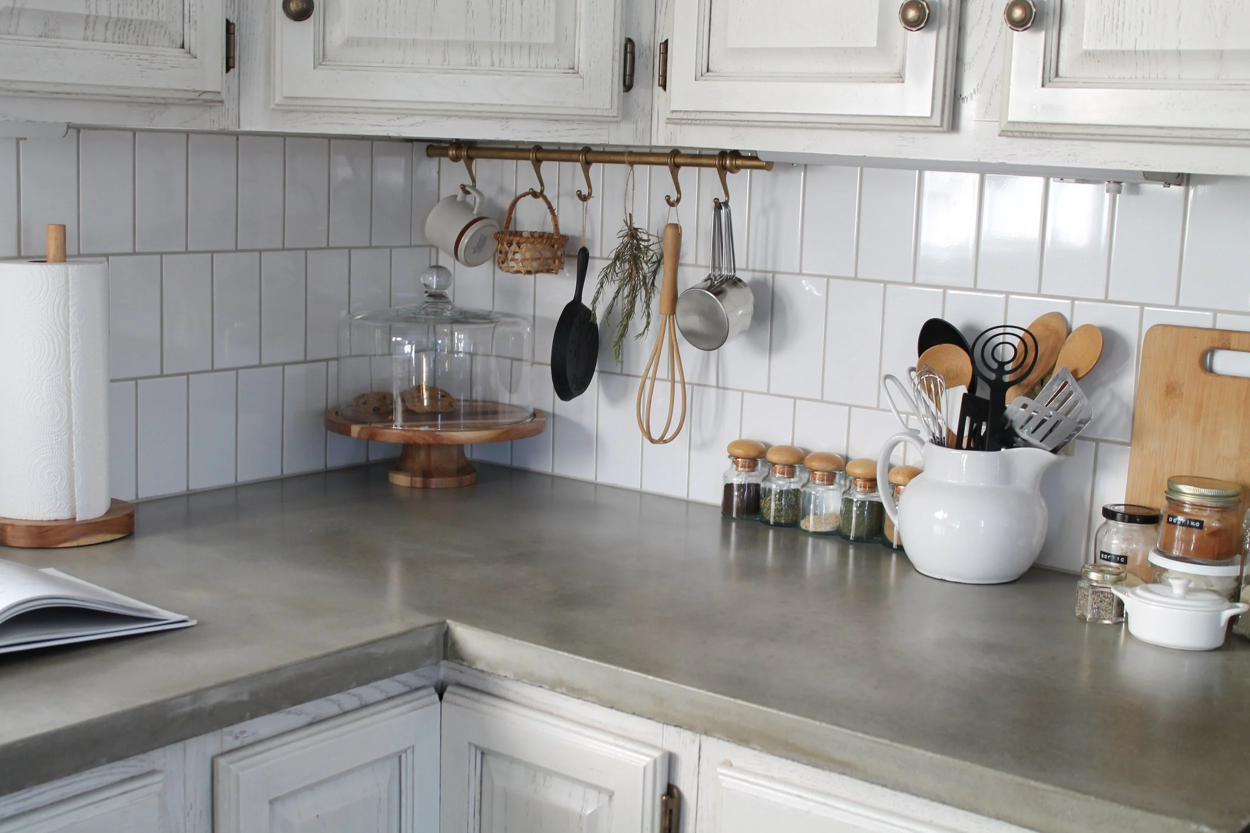 Concrete kitchen countertop